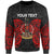 Vanuatu Polynesian Custom Personalised Sweater - Spirit Style Unisex Black - Polynesian Pride