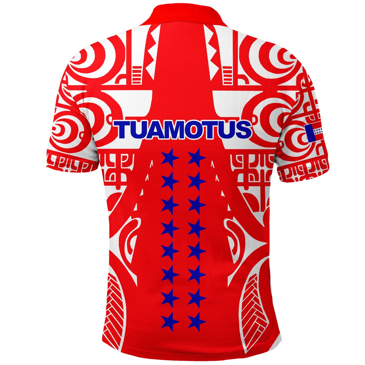 Custom Tuamotu Archipelago Tribal Tattoo Polo Shirt LT12 - Polynesian Pride