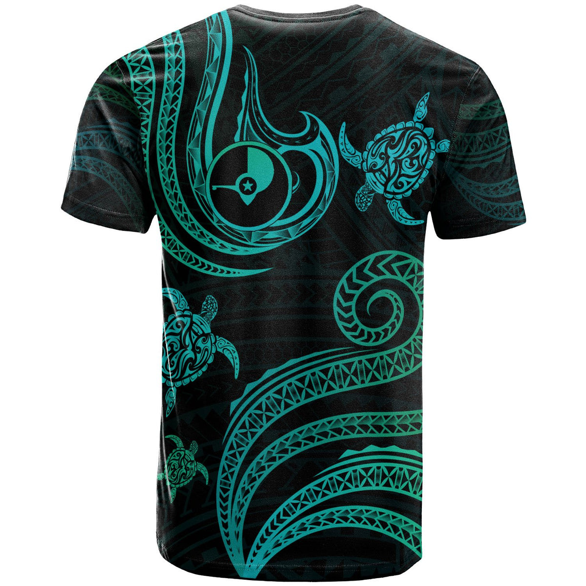 Yap T Shirt Polynesian Turtle With Pattern - Polynesian Pride