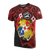 Tonga Pride T Shirt Tonga Flag Coat of Arms Polynesian Tattoo Unisex RED - Polynesian Pride