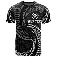 Polynesian Hawaii Custom T Shirt White Tribal Wave Unisex White - Polynesian Pride