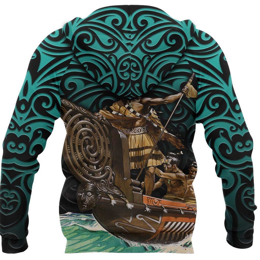 New Zealand Hoodie, Maori Waka Taua Pullover Hoodie - Polynesian Pride