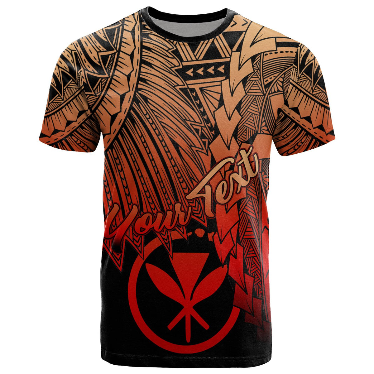 Hawaii Polynesian Custom T Shirt Tribal Wave Tattoo Red Ver 2 Unisex Red - Polynesian Pride