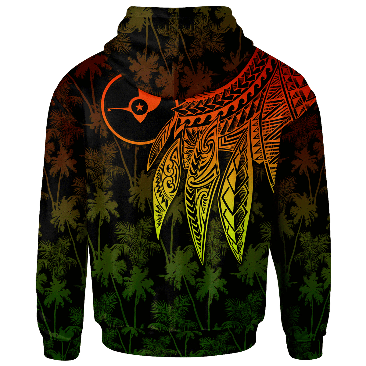Yap Hoodie Polynesian Wings (Reggae) - Polynesian Pride
