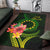 Cook Islands Polynesian Area Rug - Floral With Seal Flag Color - Polynesian Pride