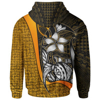 Yap Micronesian Hoodie Gold Turtle with Hook - Polynesian Pride