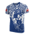 Tonga Pride T Shirt Tonga Flag Coat of Arms Polynesian Tattoo (Bright Blue) Unisex Blue - Polynesian Pride