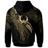 Samoa Polynesian Zip Hoodie Legend Gold Version - Polynesian Pride