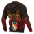 Tonga Polynesian Hoodie (Zip up) Red Manta Ray - Polynesian Pride