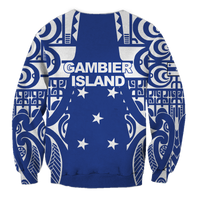(Custom Personalised) Austral Islands Tribal Tattoo Sweatshirt - LT12 - Polynesian Pride