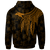 Papua New Guinea Zip up Hoodie Polynesian Wings (Golden) - Polynesian Pride