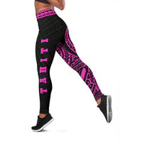 Tahiti Women's Leggings - Polynesian Pink Version - Polynesian Pride