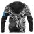 Northern Mariana Islands Polynesian Hoodie (Zip up) White Turtle - Polynesian Pride