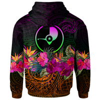YAP Zip up Hoodie Summer Hibiscus - Polynesian Pride