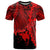 Papua New Guinea Polynesian Custom T Shirt Tribal Wave Tattoo Red Unisex Red - Polynesian Pride