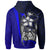 Marshall Islands Polynesian Zip up Hoodie Blue Turtle with Hook - Polynesian Pride