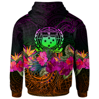 Samoa Custom Hoodie Summer Hibiscus - Polynesian Pride