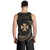 Wallis And Futuna Polynesian Men's Tank Top - Gold Tribal Wave - Polynesian Pride