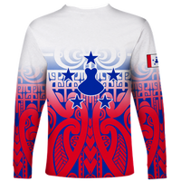 Austral Islands Tribal Long Sleeve Shirt - LT12 - Polynesian Pride