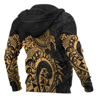 American Samoa Hoodie Polynesian Turtle (Golden) - Polynesian Pride