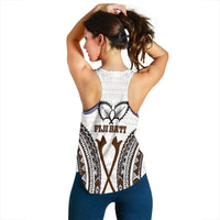 Fiji Bati Tapa Pattern Women Tank Top - LT12 - Polynesian Pride