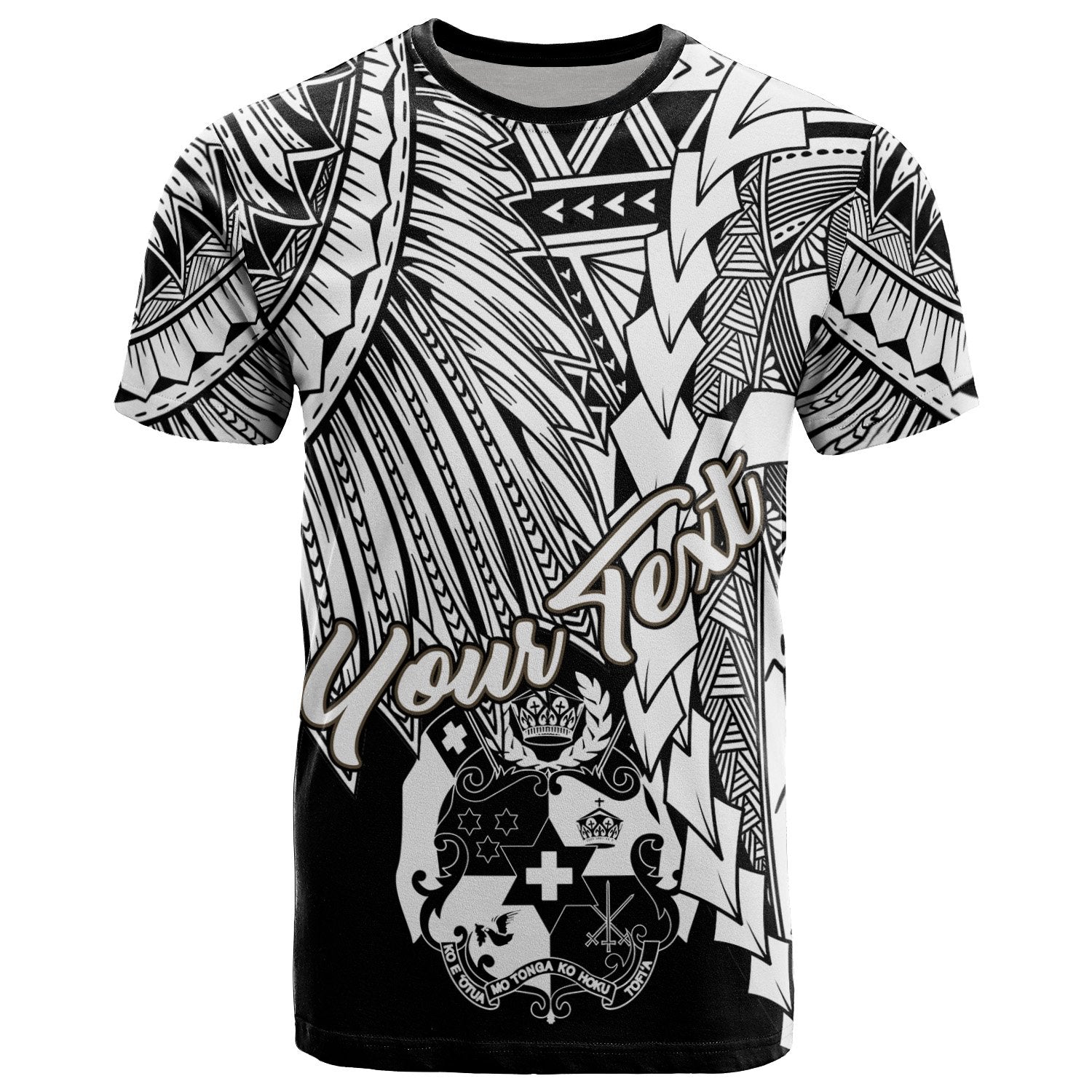 Tonga Polynesian Custom T Shirt Tribal Wave Tattoo White Unisex White - Polynesian Pride