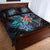 American Samoa Quilt Bed Set - Plumeria Flowers Style - Polynesian Pride