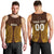 (Custom Personalised) Cook Islands Kukis Men Tank Top - Tribal Pattern - LT12 Brown - Polynesian Pride