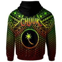 Polynesian Chuuk Hoodie Reggae Vintage Polynesian Patterns - Polynesian Pride