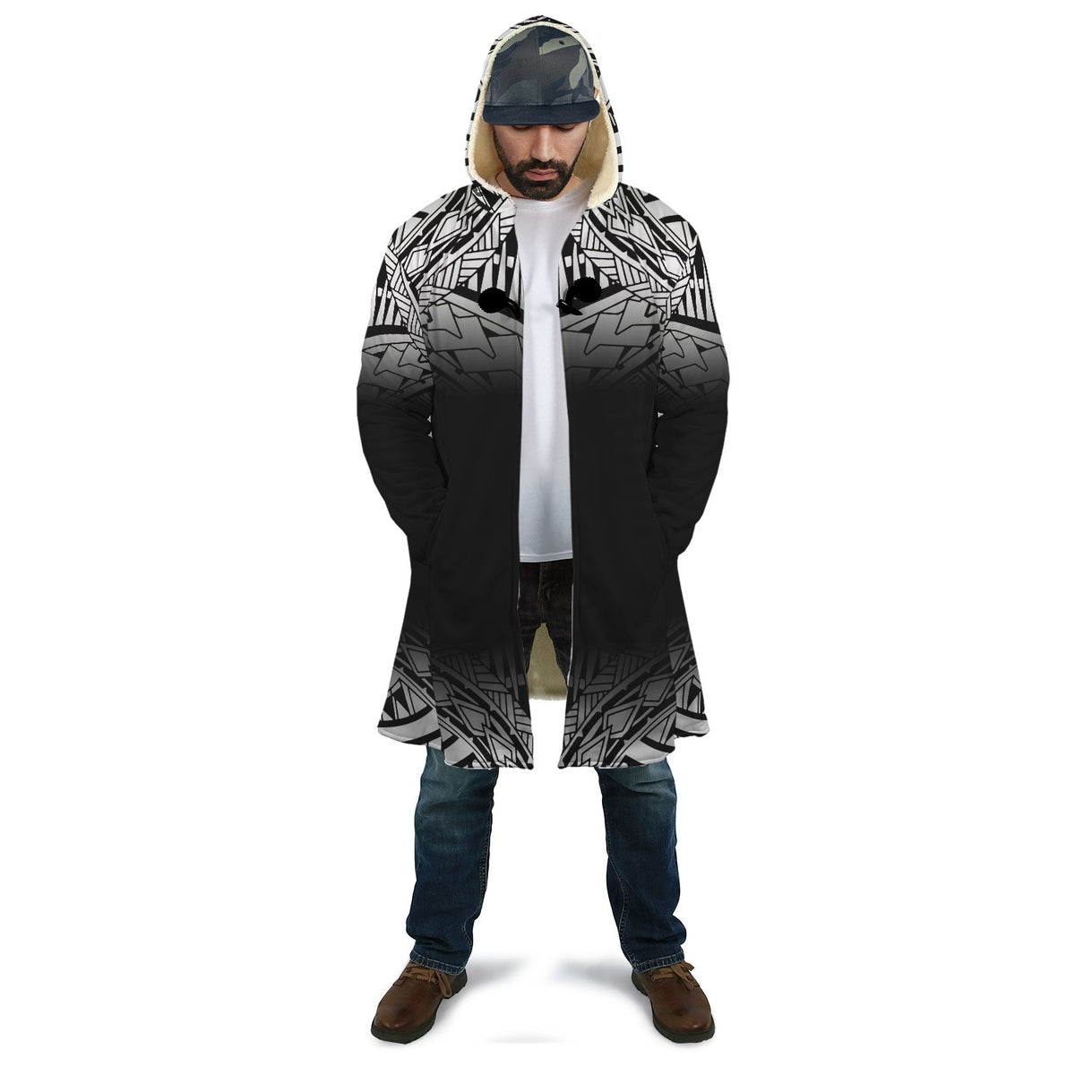 Papua New Guinea Cloak - Fog Black Style - Polynesian Pride