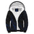 Kanaka Sherpa Hoodie - Frida Style - Blue Black - Polynesian Pride