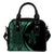 Hawaii Turtle Polynesian Shoulder Handbag - Circle Style Celadon One Size White - Polynesian Pride