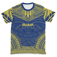 Guam T Shirt Guam Polynesian Chief Blue Version - Polynesian Pride