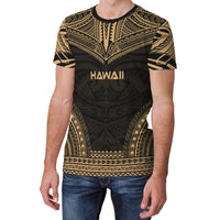 Hawaii T Shirt Hawaii Polynesian Chief Gold Version - Polynesian Pride