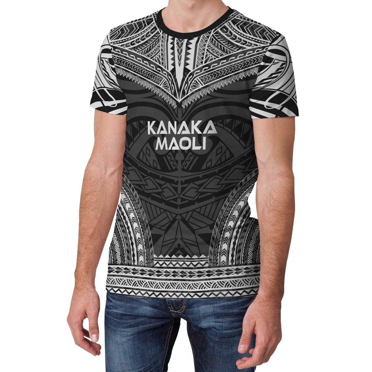 Polynesian Unisex T Shirt Kanaka Maoli Polynesian Chief Black Version - Polynesian Pride
