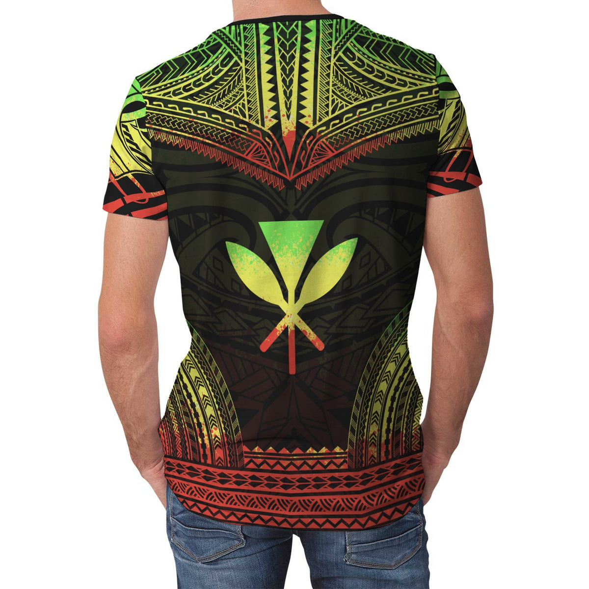 Polynesian Unisex T Shirt Kanaka Maoli Polynesian Chief Reggae Version - Polynesian Pride