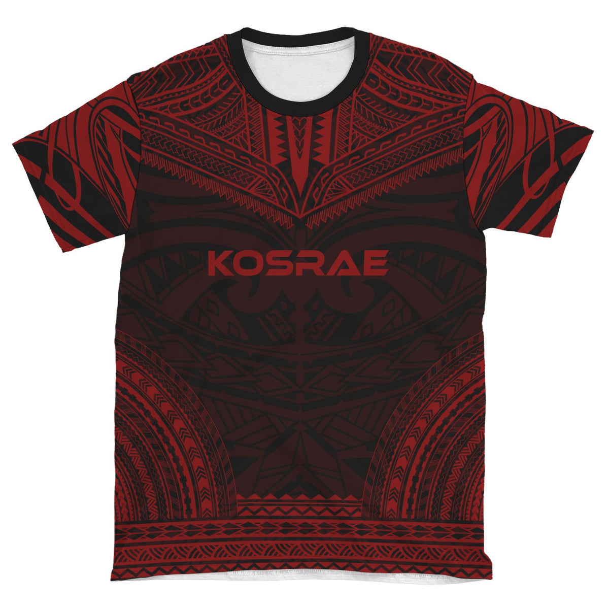 Kosrae Unisex T Shirt Kosrae Polynesian Chief Red Version - Polynesian Pride