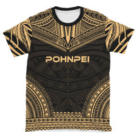 Pohnpei Unisex T Shirt Pohnpei Polynesian Chief Gold Version - Polynesian Pride