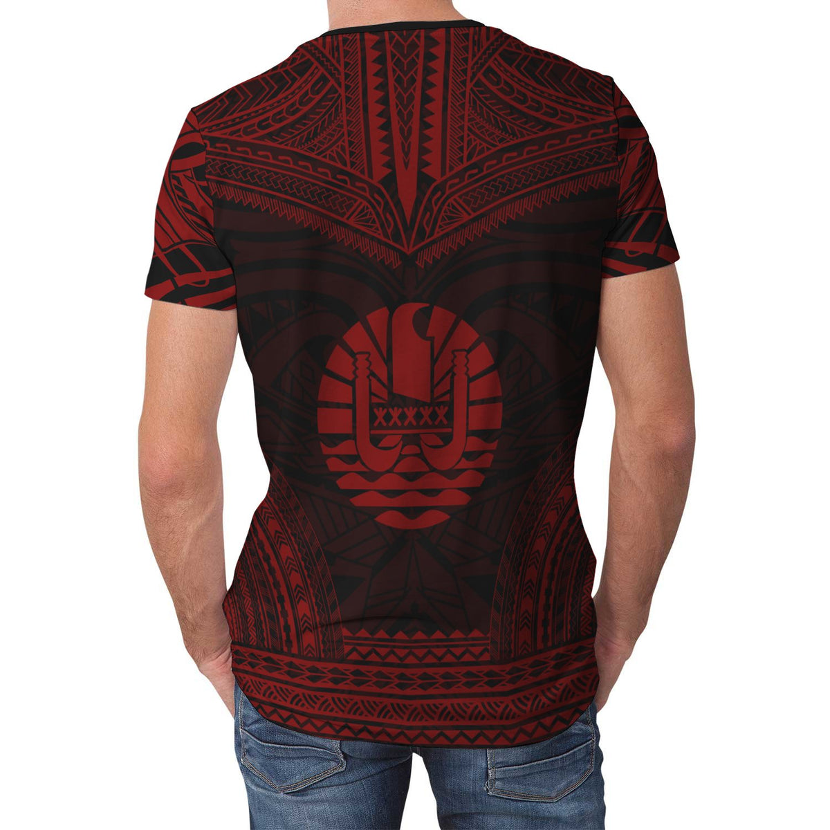 Tahiti T Shirt Tahiti Polynesian Chief Red Version - Polynesian Pride