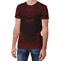 Tahiti T Shirt Tahiti Polynesian Chief Red Version - Polynesian Pride