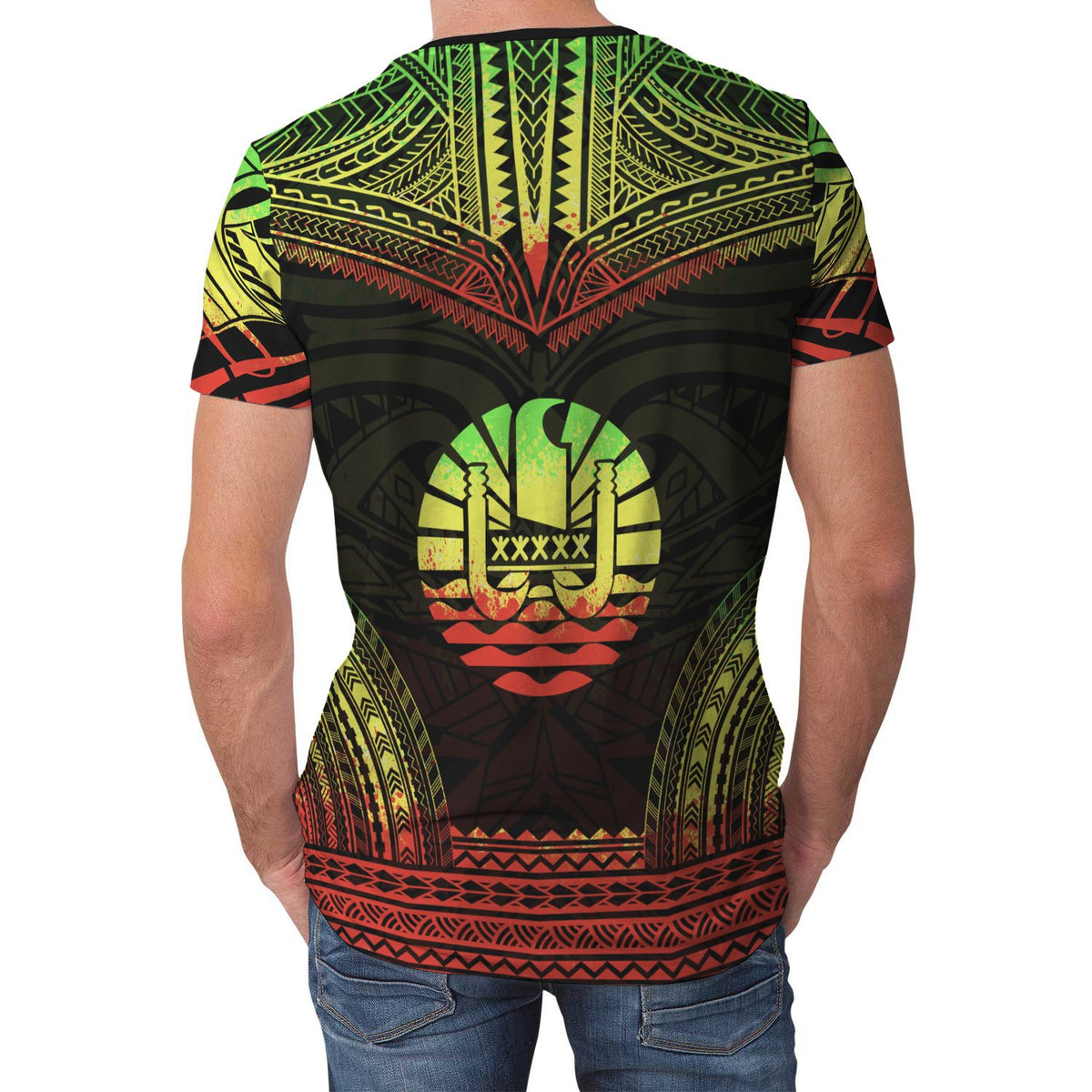 Tahiti T Shirt Tahiti Polynesian Chief Reggae Version - Polynesian Pride