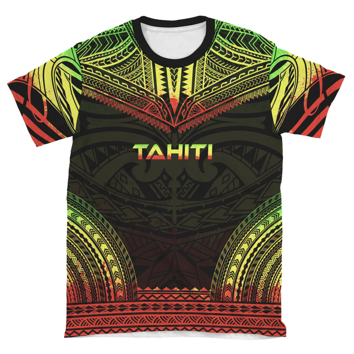 Tahiti T Shirt Tahiti Polynesian Chief Reggae Version - Polynesian Pride