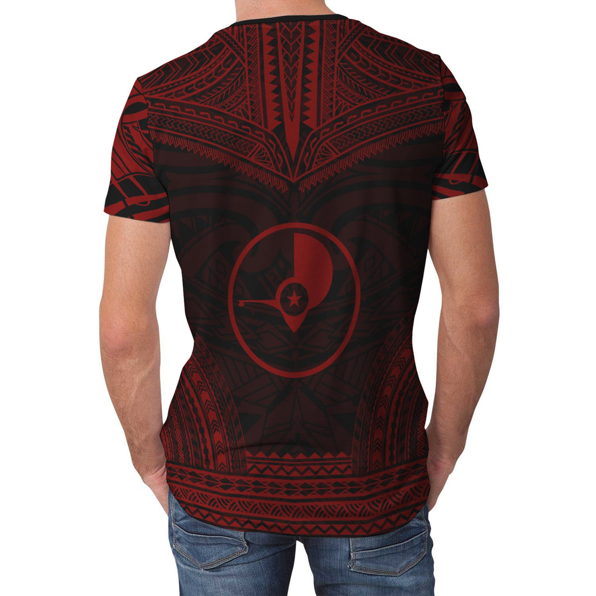 Yap T Shirt Yap Polynesian Chief Red Version - Polynesian Pride