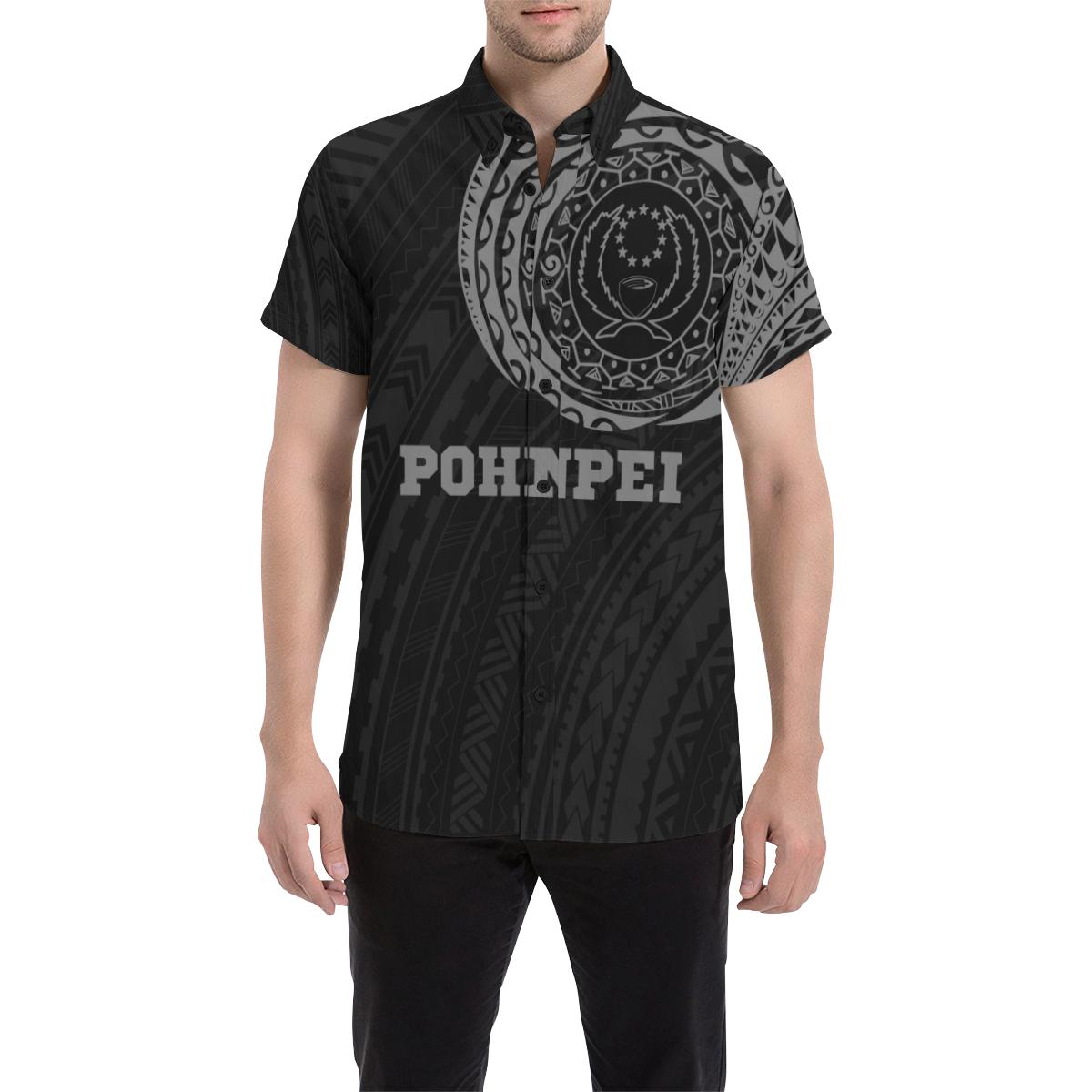 Pohnpei in My Heart - Tattoo Style Shirt - A79 Pohnpei Black - Polynesian Pride