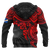 Marshall Islands Polynesian Zip up Hoodie Red Turtle - Polynesian Pride