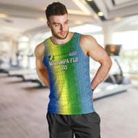 (Custom Personalised) Vanuatu Malampa Fiji Day Men's Tank Top - Flag Version - LT12 - Polynesian Pride