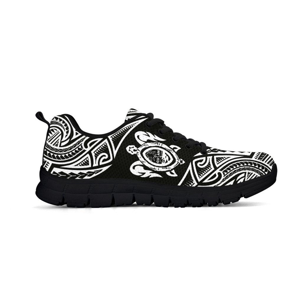 Guam Sneakers - Guam Coat Of Arms In Turtle Style - A0 - Polynesian Pride