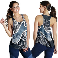 Tahiti Polynesian Women's Racerback Tank - Ocean Style - Polynesian Pride