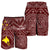 Papua New Guinea Men's Short - Flag With Polynesian Patterns (Red) - Polynesian Pride