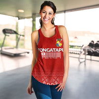(Custom Personalised) Tonga Tongatapu Women Tank Top - Tongan Pattern - LT12 - Polynesian Pride